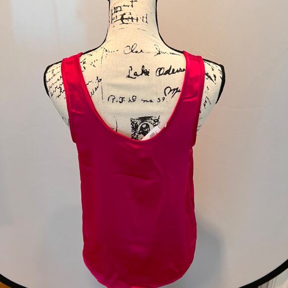 Old Navy Hot Pink Satin Tank Top Size XS - Picture 4 of 8